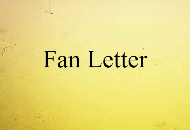 fan letter