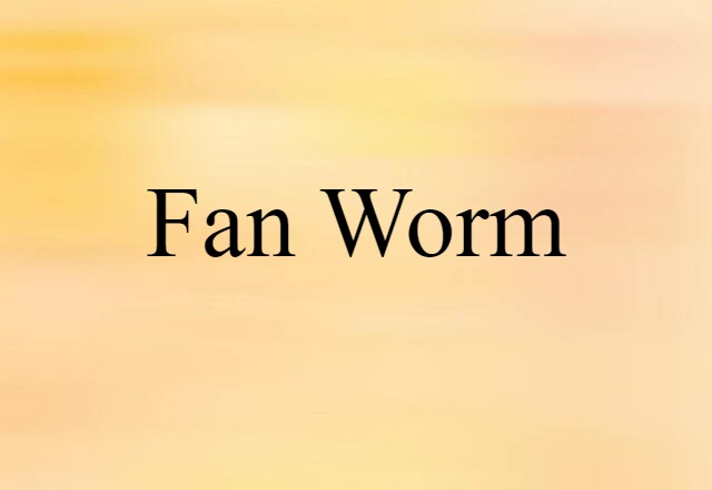 fan worm