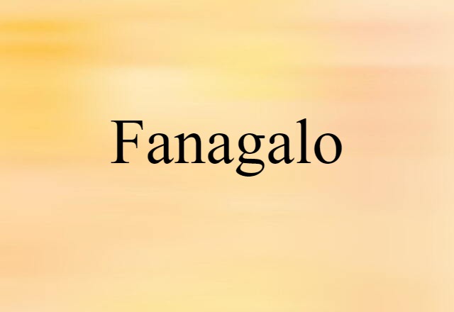 Fanagalo