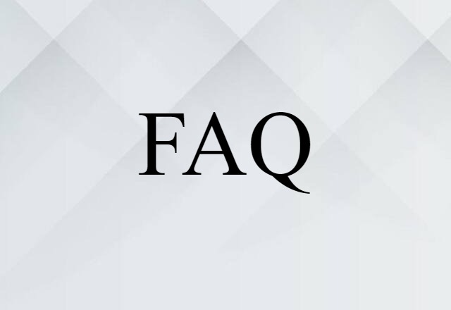 FAQ (noun) Definition, Meaning & Examples