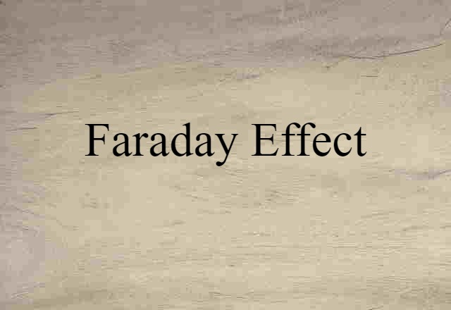 Faraday effect