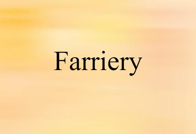 farriery