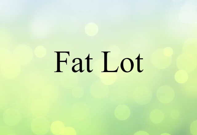 fat lot