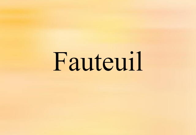 fauteuil