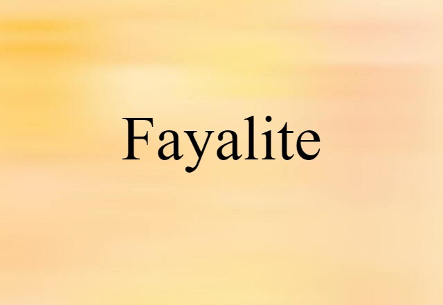 fayalite