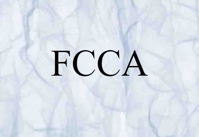 FCCA (noun) Definition, Meaning & Examples