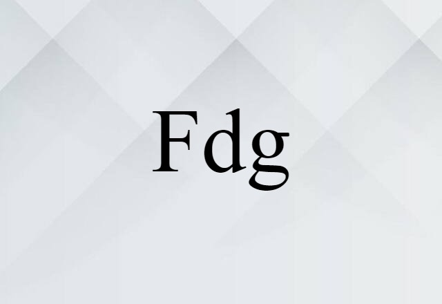 Fdg