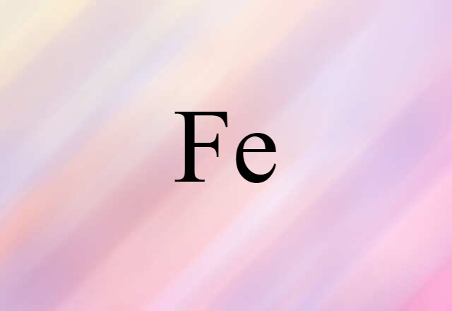 Fe (noun) Definition, Meaning & Examples