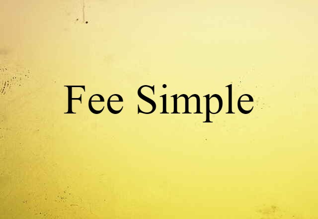 fee simple