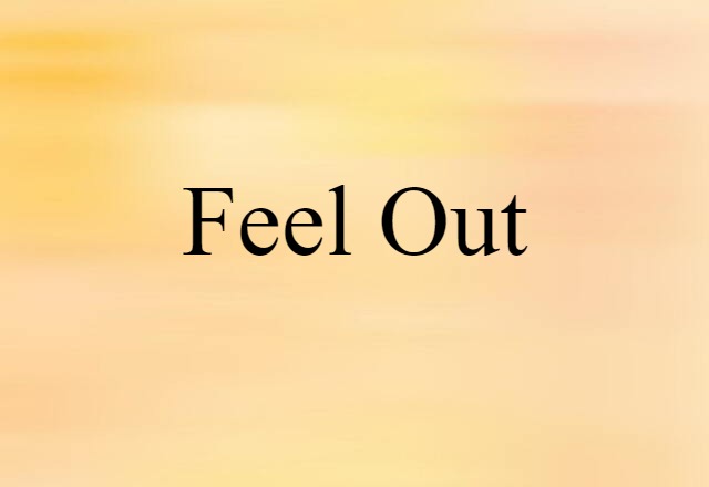 feel out