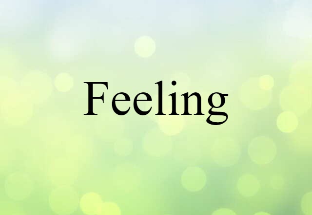 Feeling (noun) Definition, Meaning & Examples