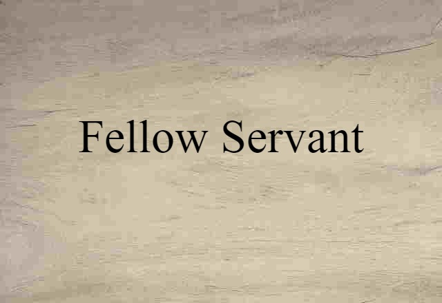 fellow servant