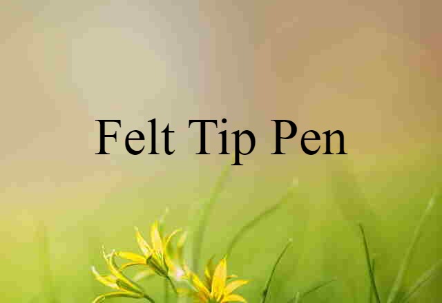 felt-tip pen