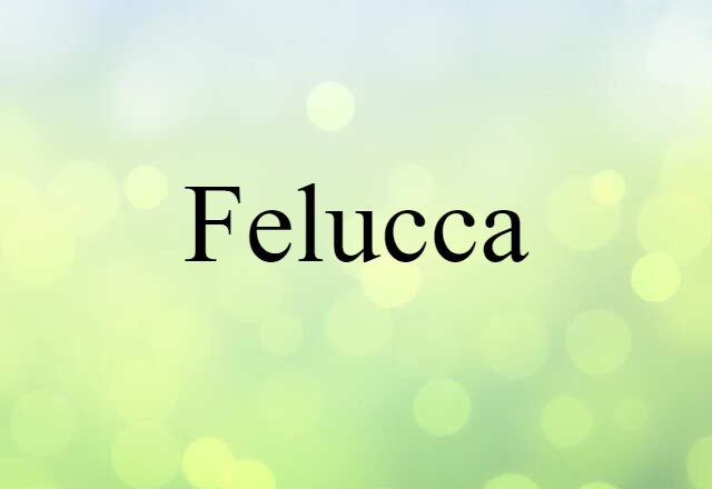 felucca