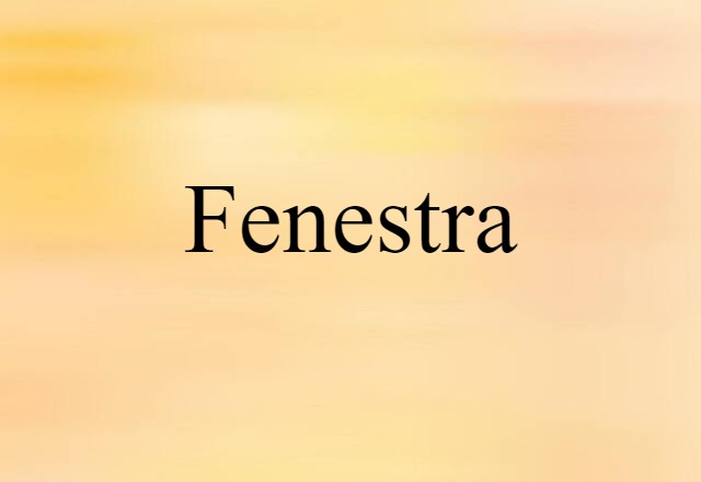 fenestra