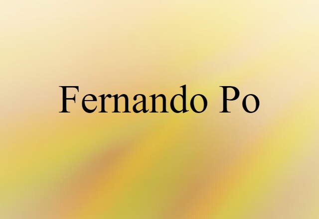 Fernando Po