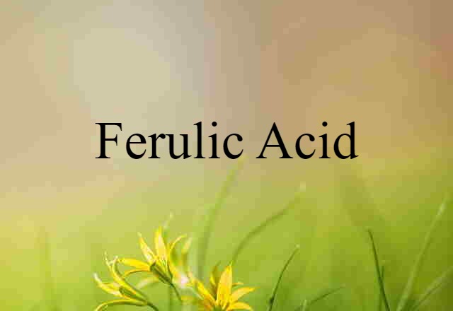 Ferulic Acid (noun) Definition, Meaning & Examples