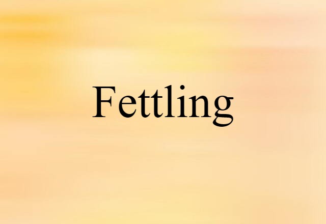 fettling