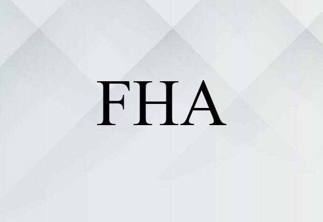 FHA