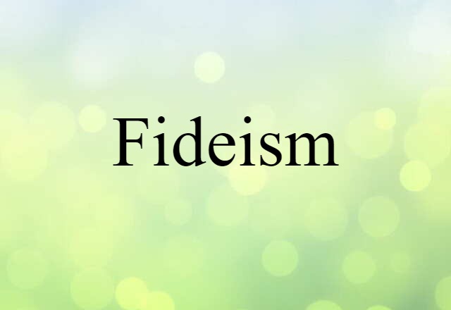 fideism