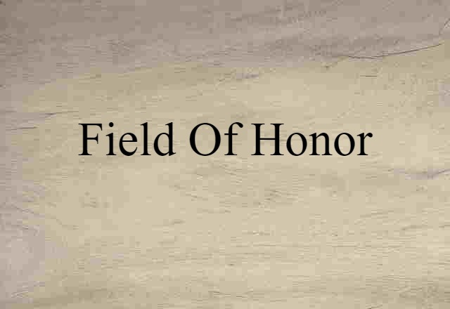 field of honor