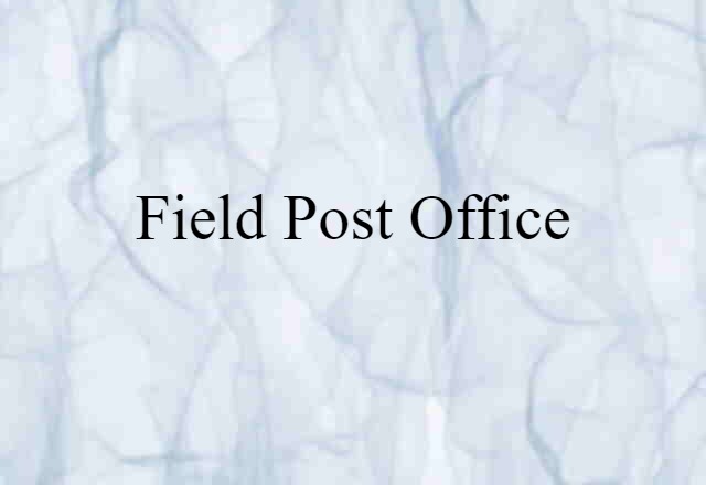 field post office