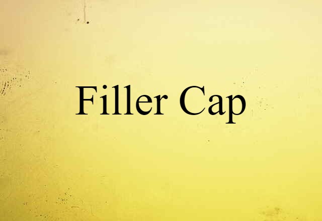 Filler Cap (noun) Definition, Meaning & Examples