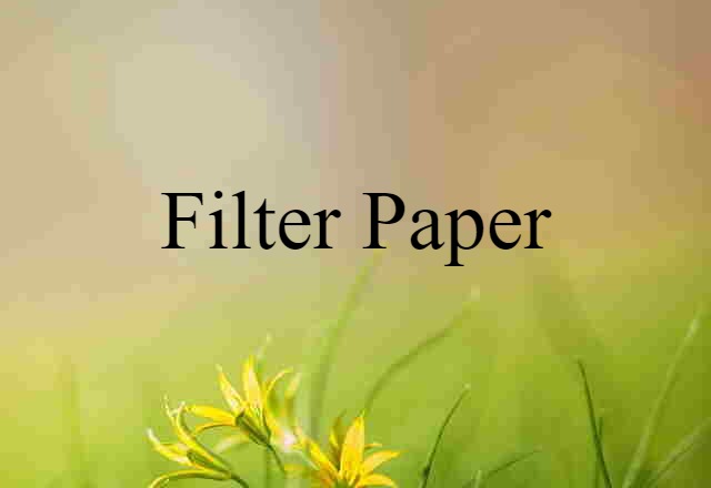 filter paper