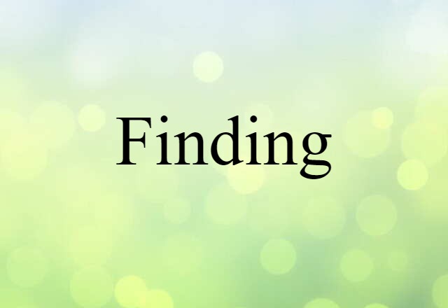 finding