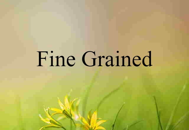 fine-grained