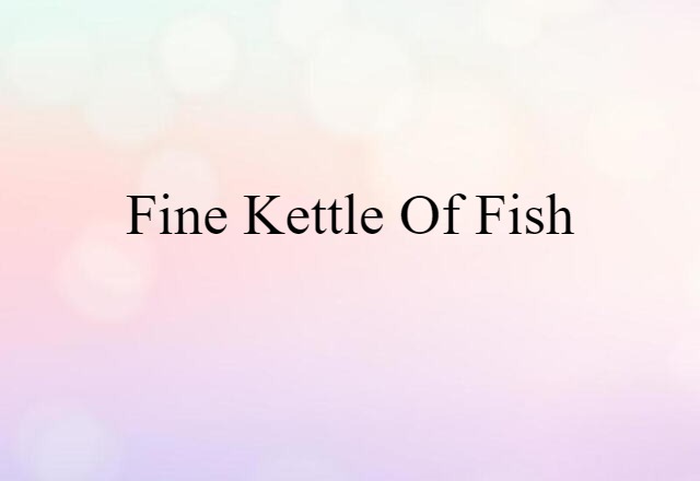 fine kettle of fish