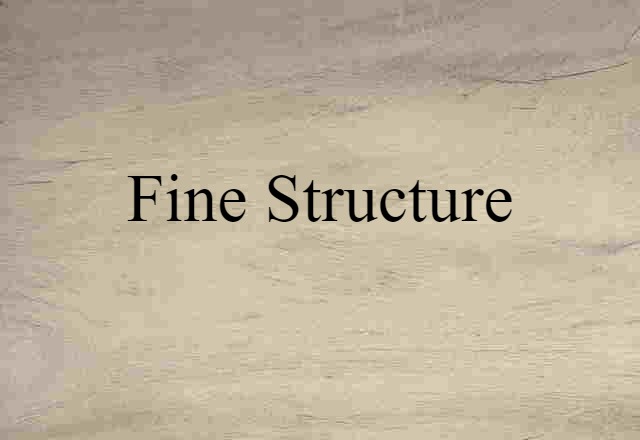 fine structure