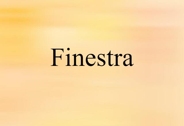 finestra