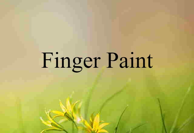 finger paint