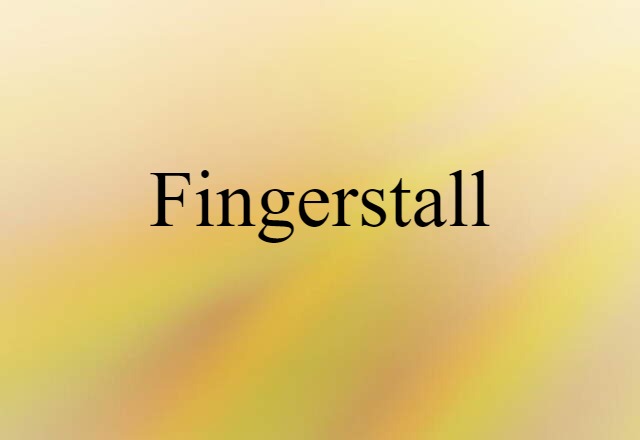 fingerstall