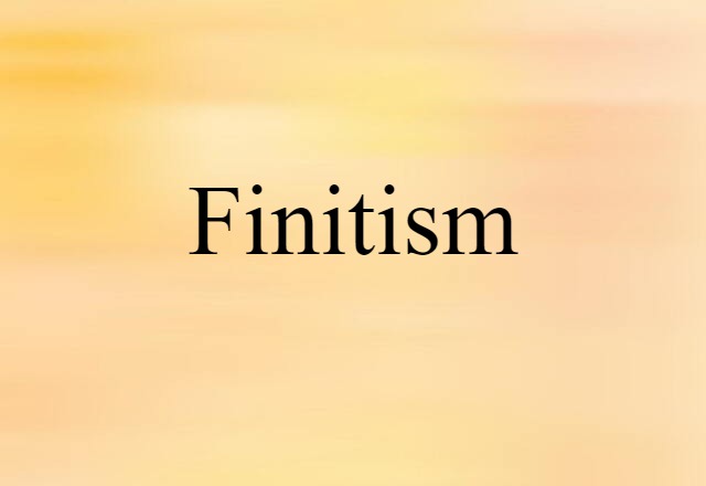 finitism