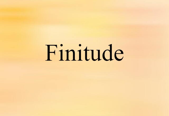 finitude