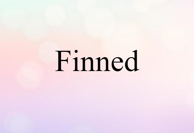 Finned (noun) Definition, Meaning & Examples