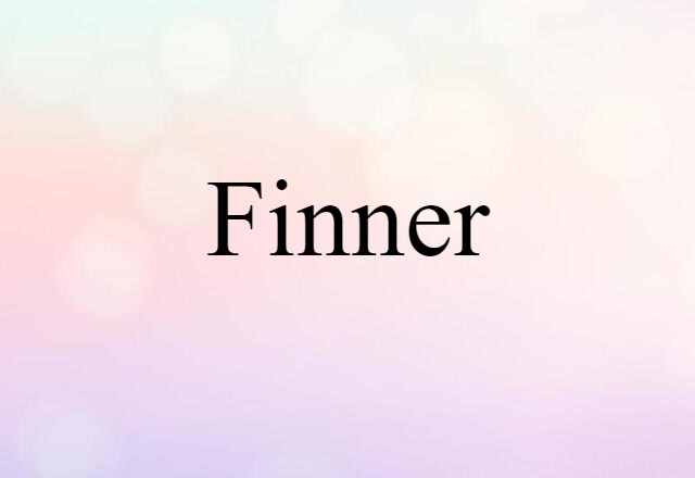 Finner (noun) Definition, Meaning & Examples