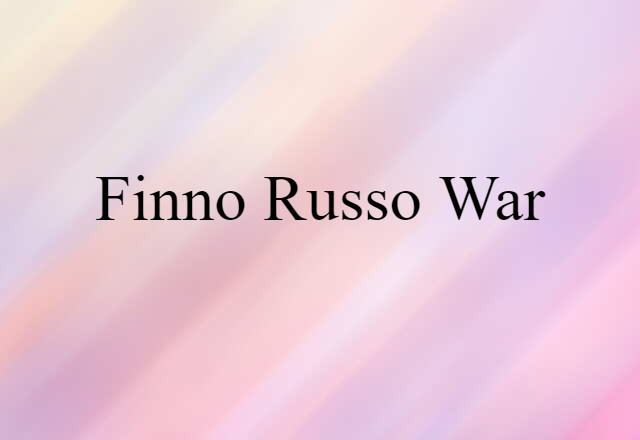 Finno-Russo War