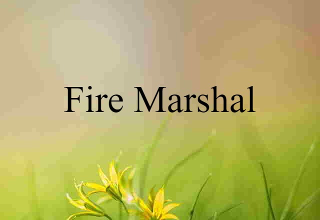 fire marshal