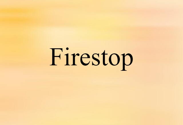 firestop