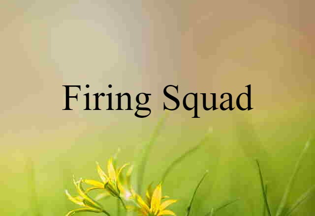 firing squad