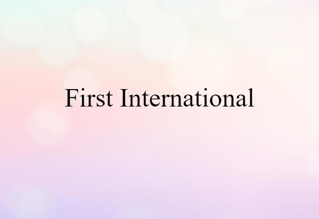 First International