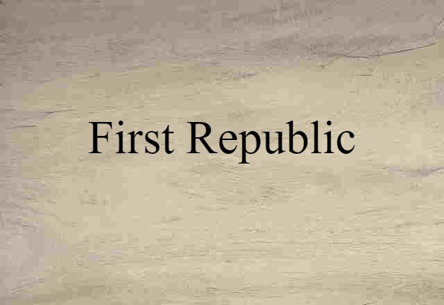 First Republic