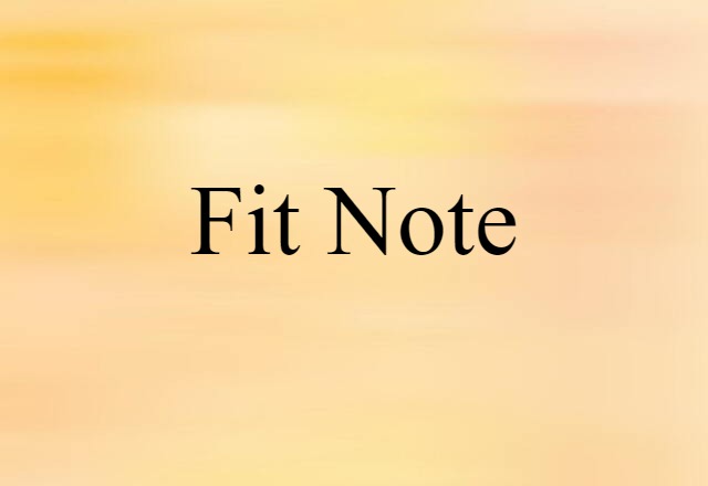 fit note