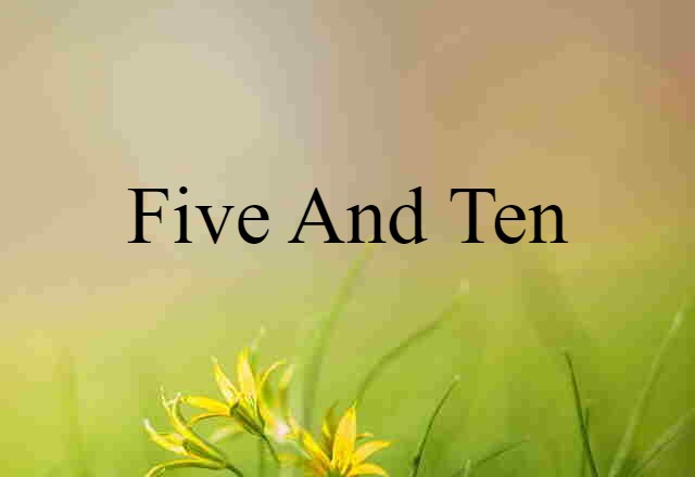 five-and-ten