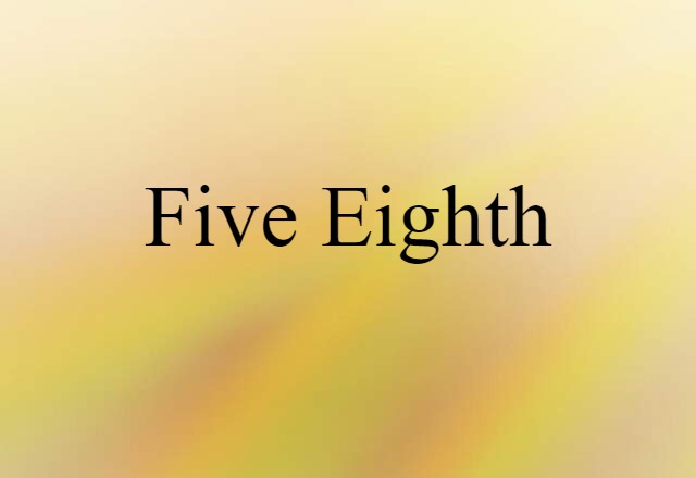 five-eighth