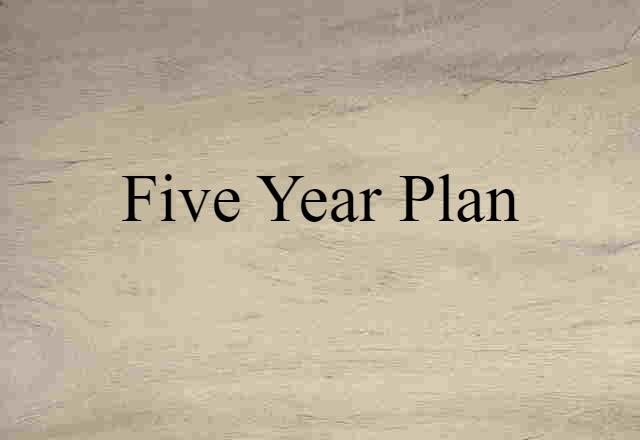 Five-Year Plan