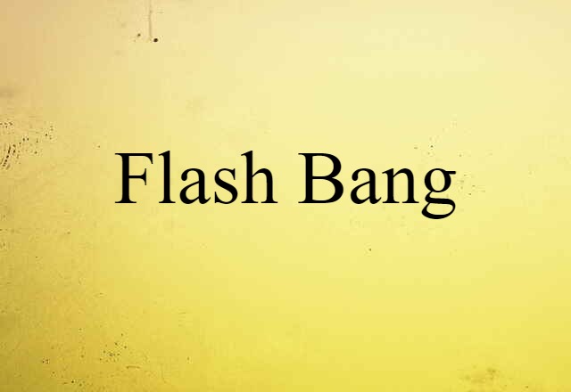 Flash Bang (noun) Definition, Meaning & Examples